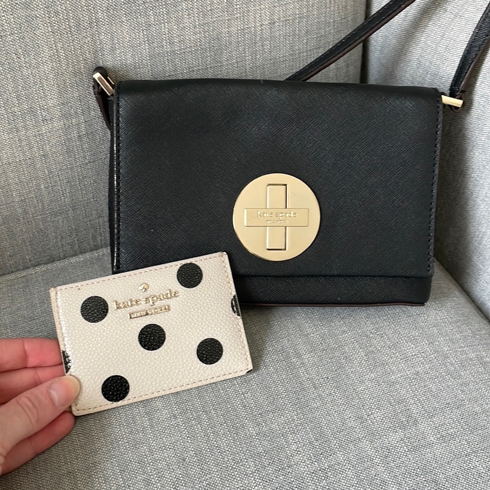 Kate Spade crossbody with coordinating card wallet!
